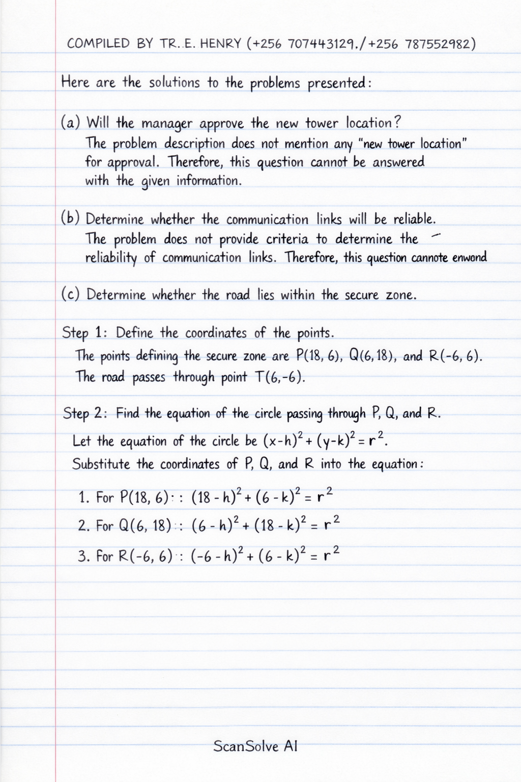 Handwritten step-by-step solution preview