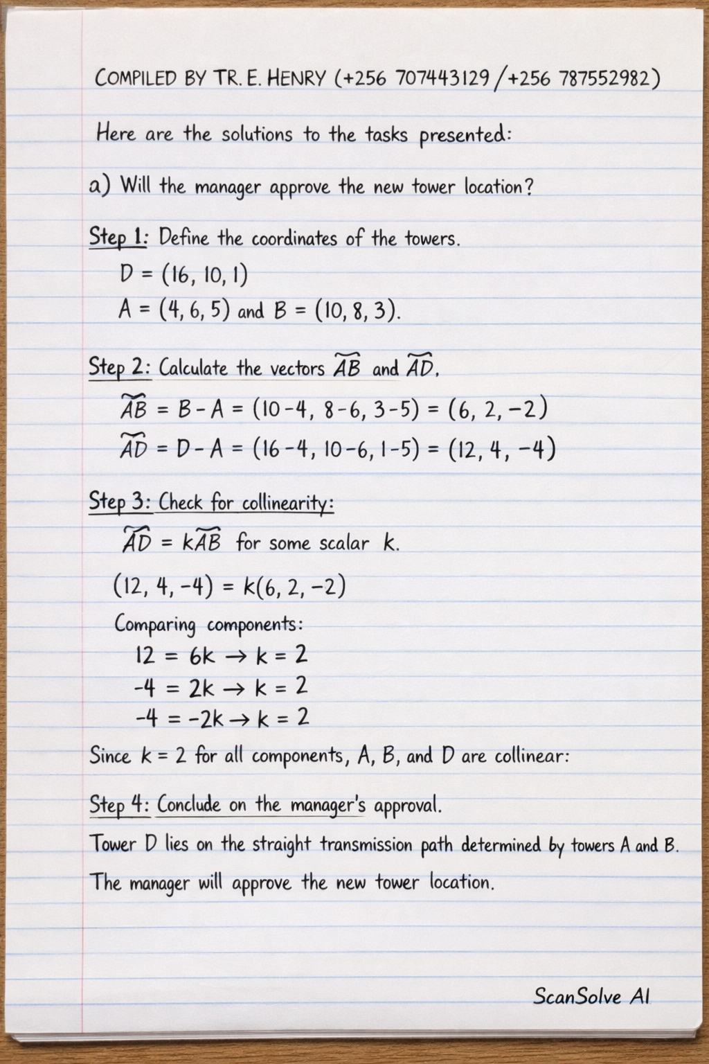 Handwritten step-by-step solution preview
