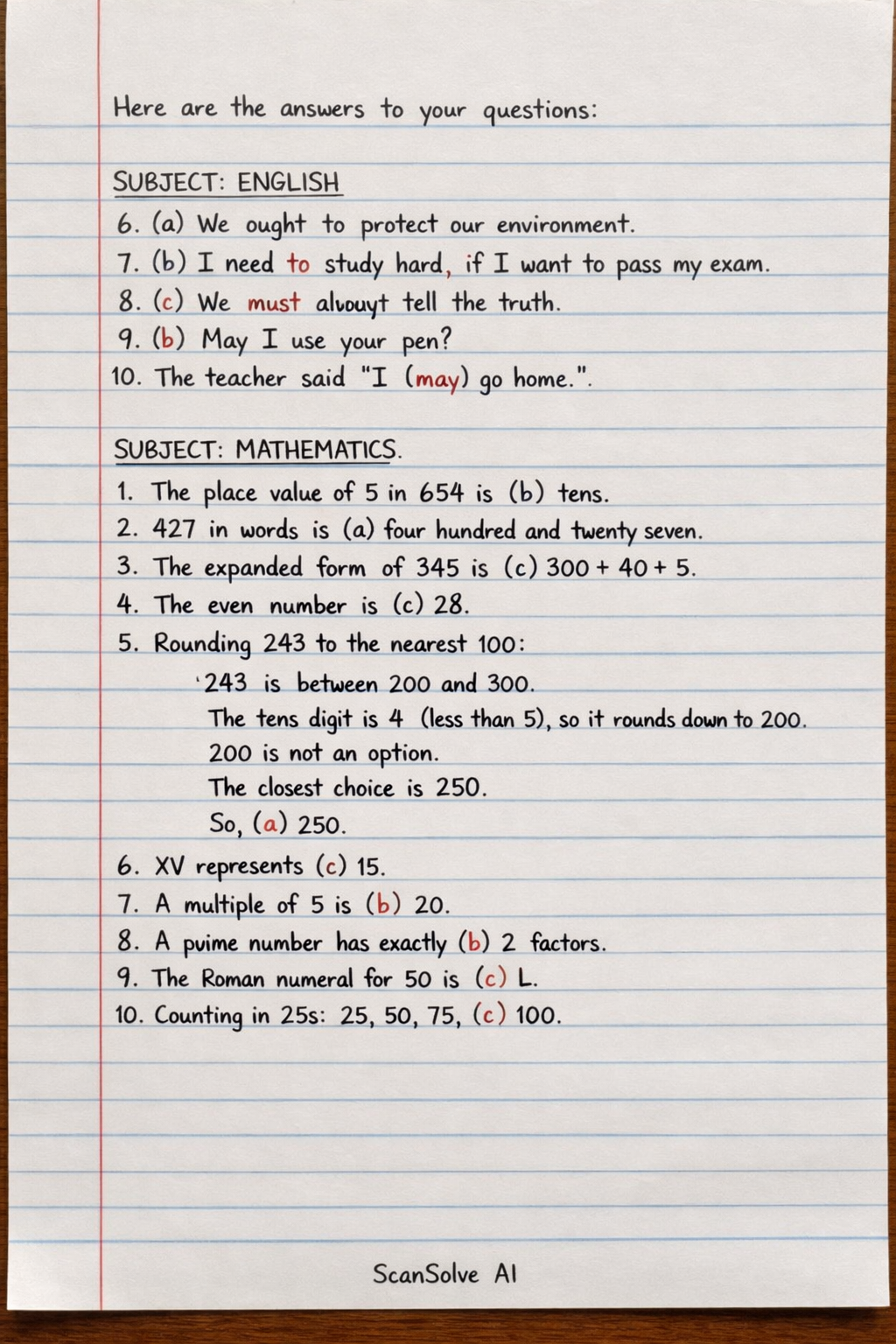 Handwritten step-by-step solution preview