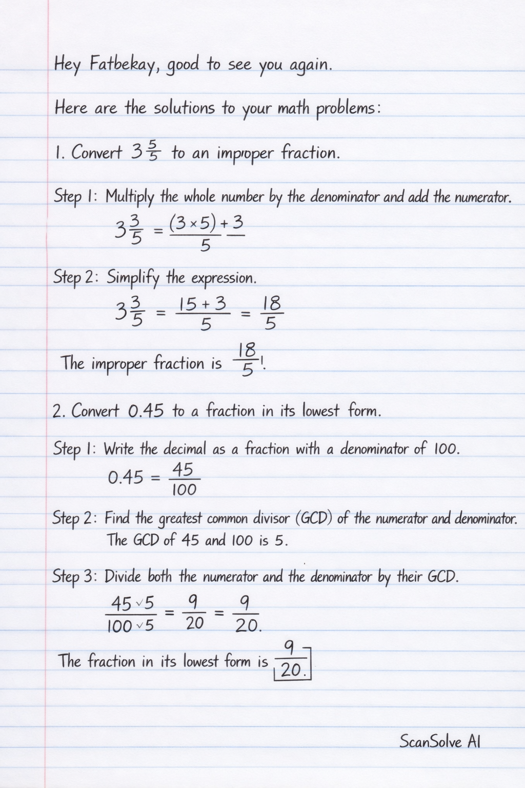 Handwritten step-by-step solution preview