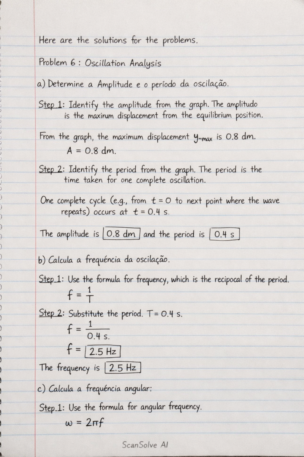 Handwritten step-by-step solution preview
