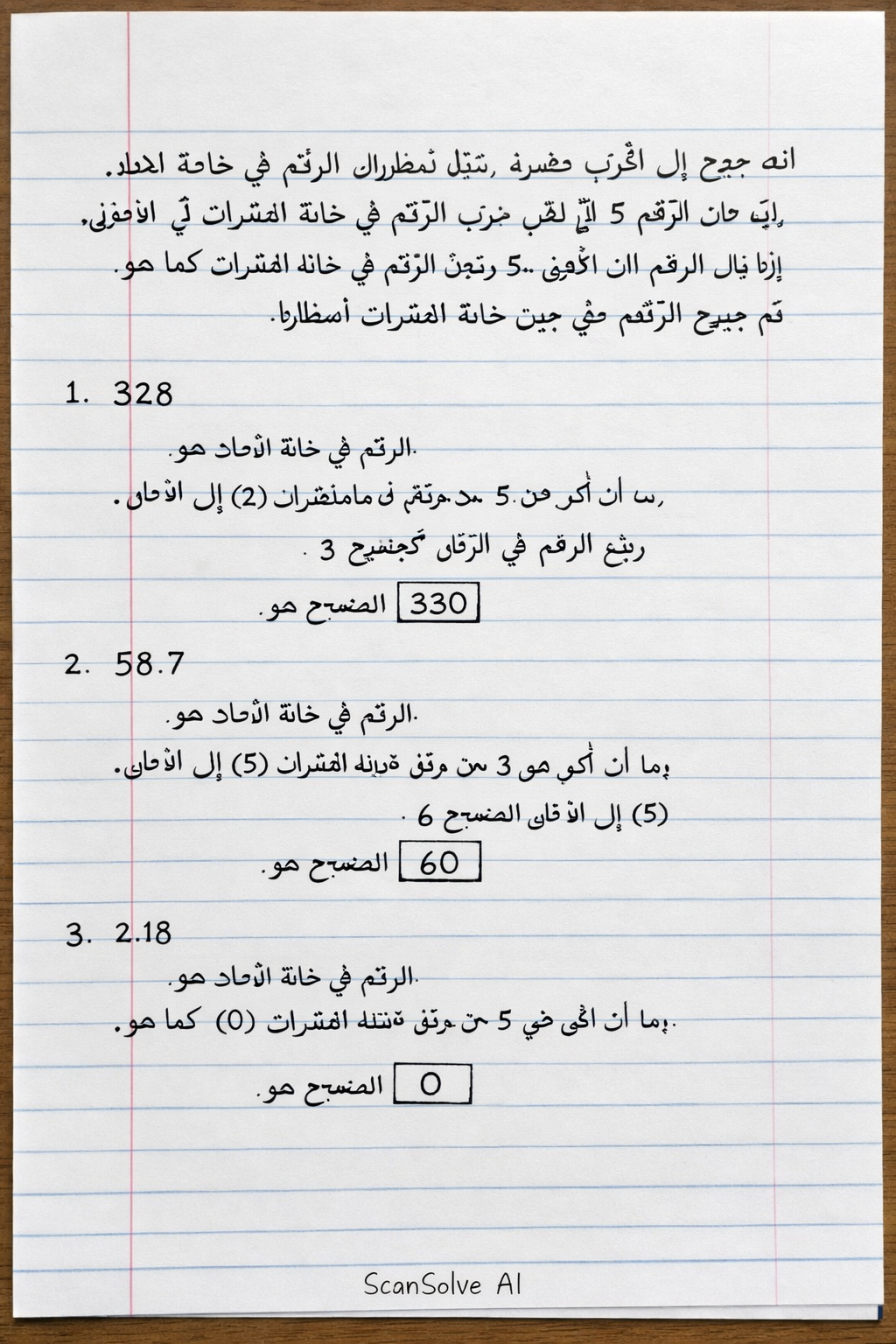 Handwritten step-by-step solution preview