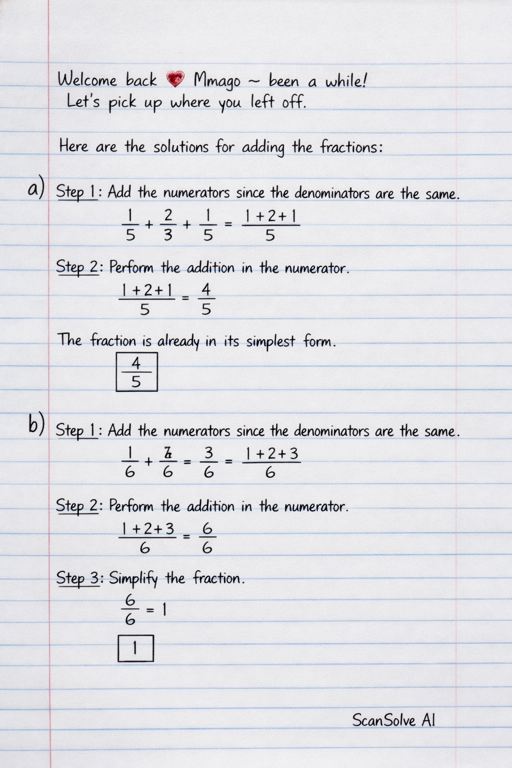 Handwritten step-by-step solution preview