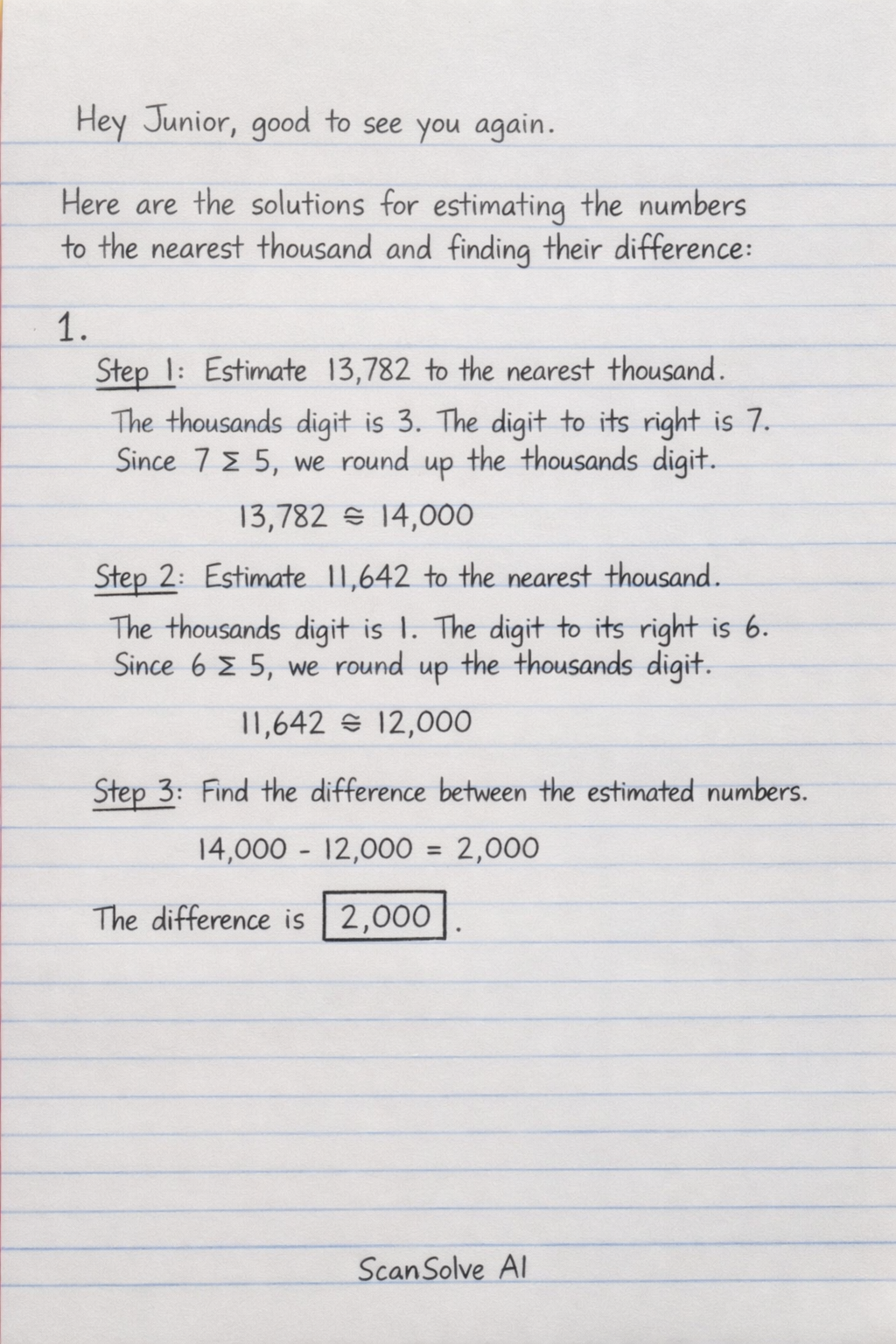 Handwritten step-by-step solution preview