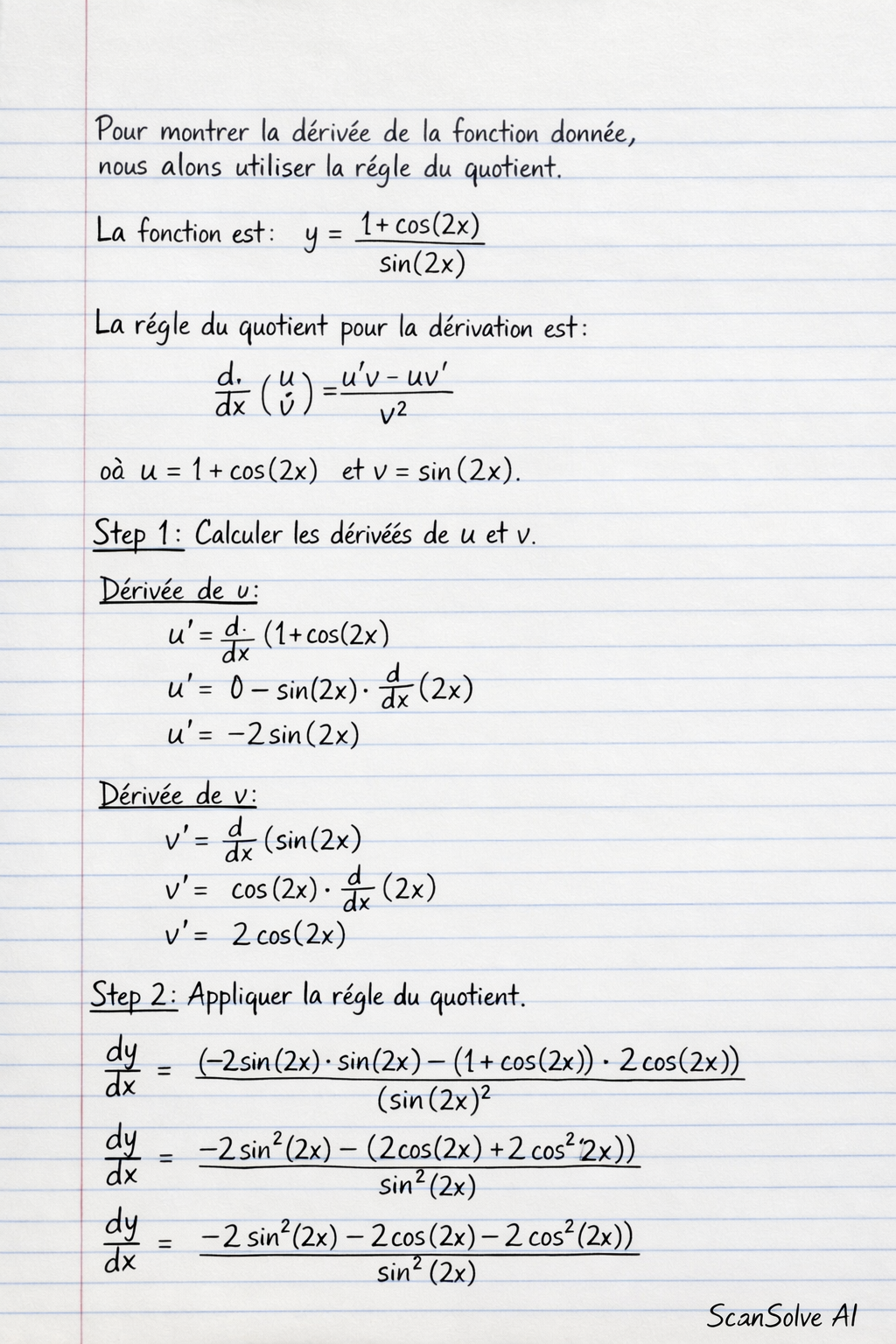 Handwritten step-by-step solution preview