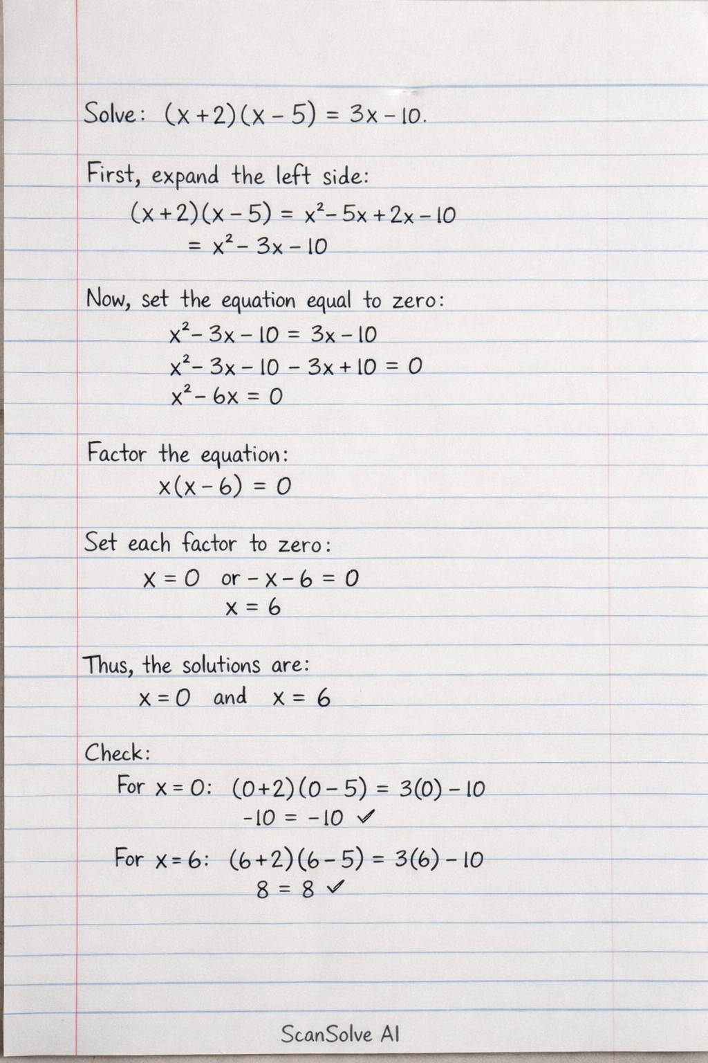 Handwritten step-by-step solution preview