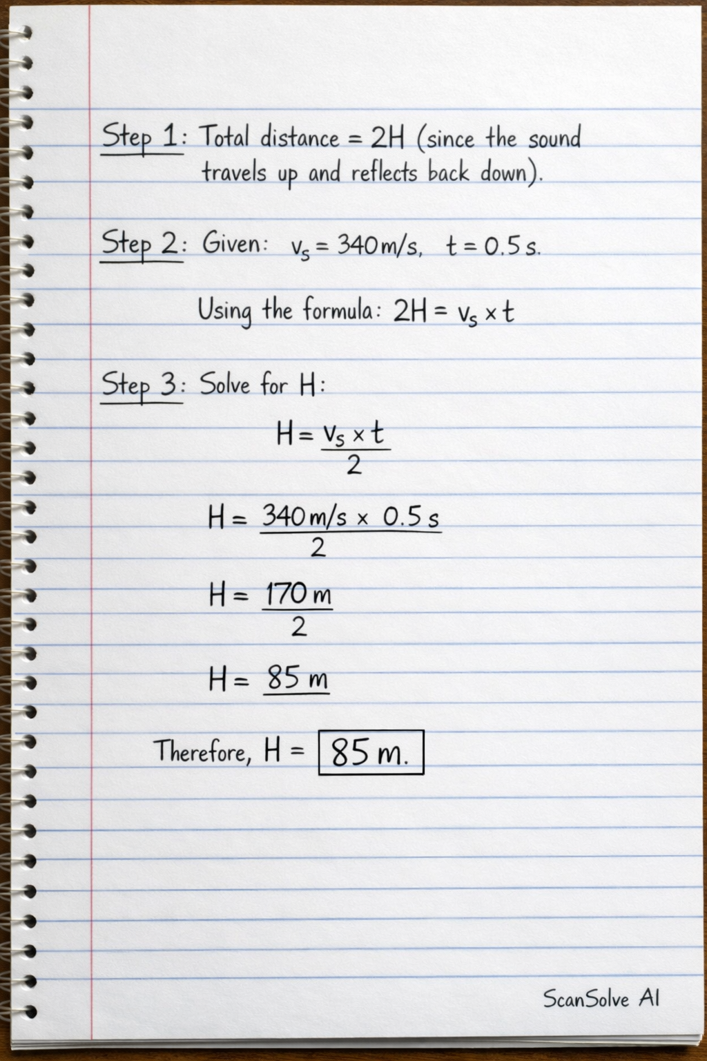 Handwritten step-by-step solution preview