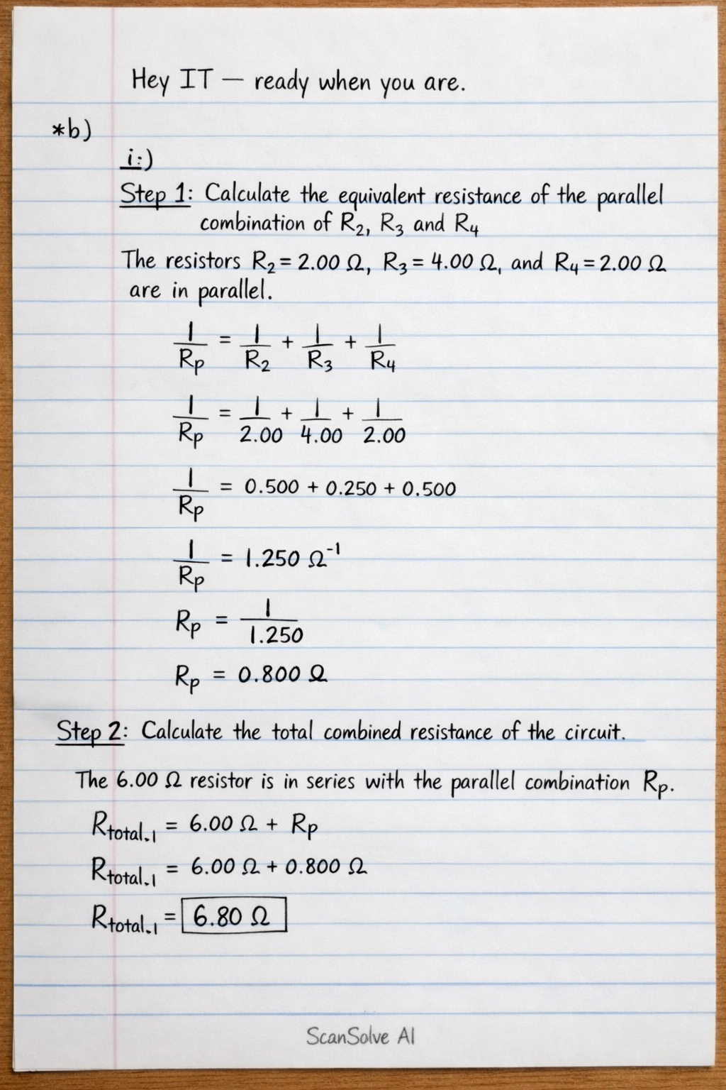 Handwritten step-by-step solution preview