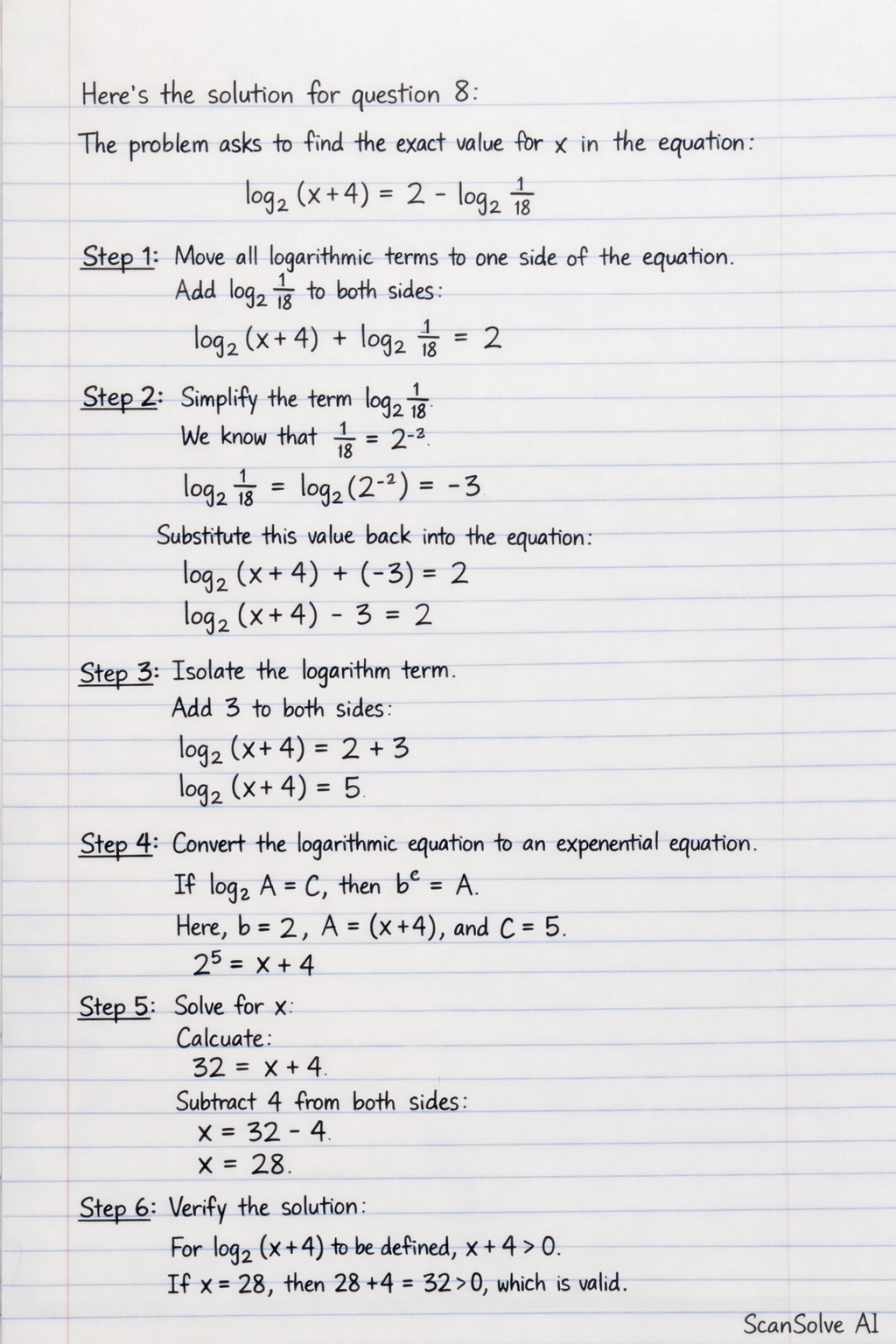 Handwritten step-by-step solution preview