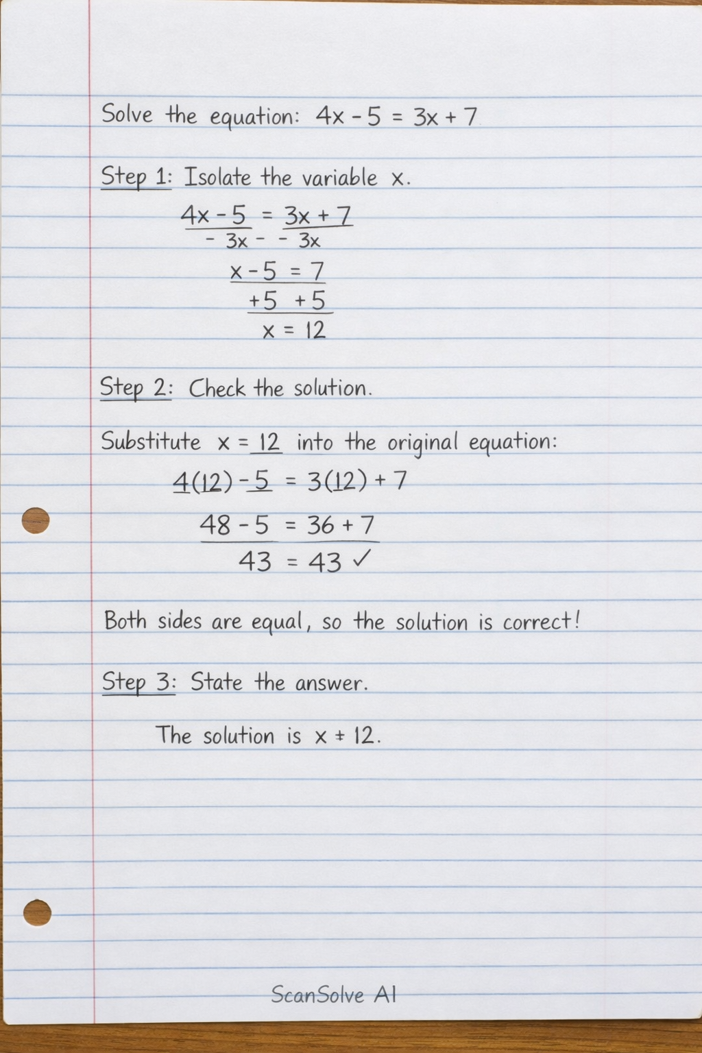 Handwritten step-by-step solution preview