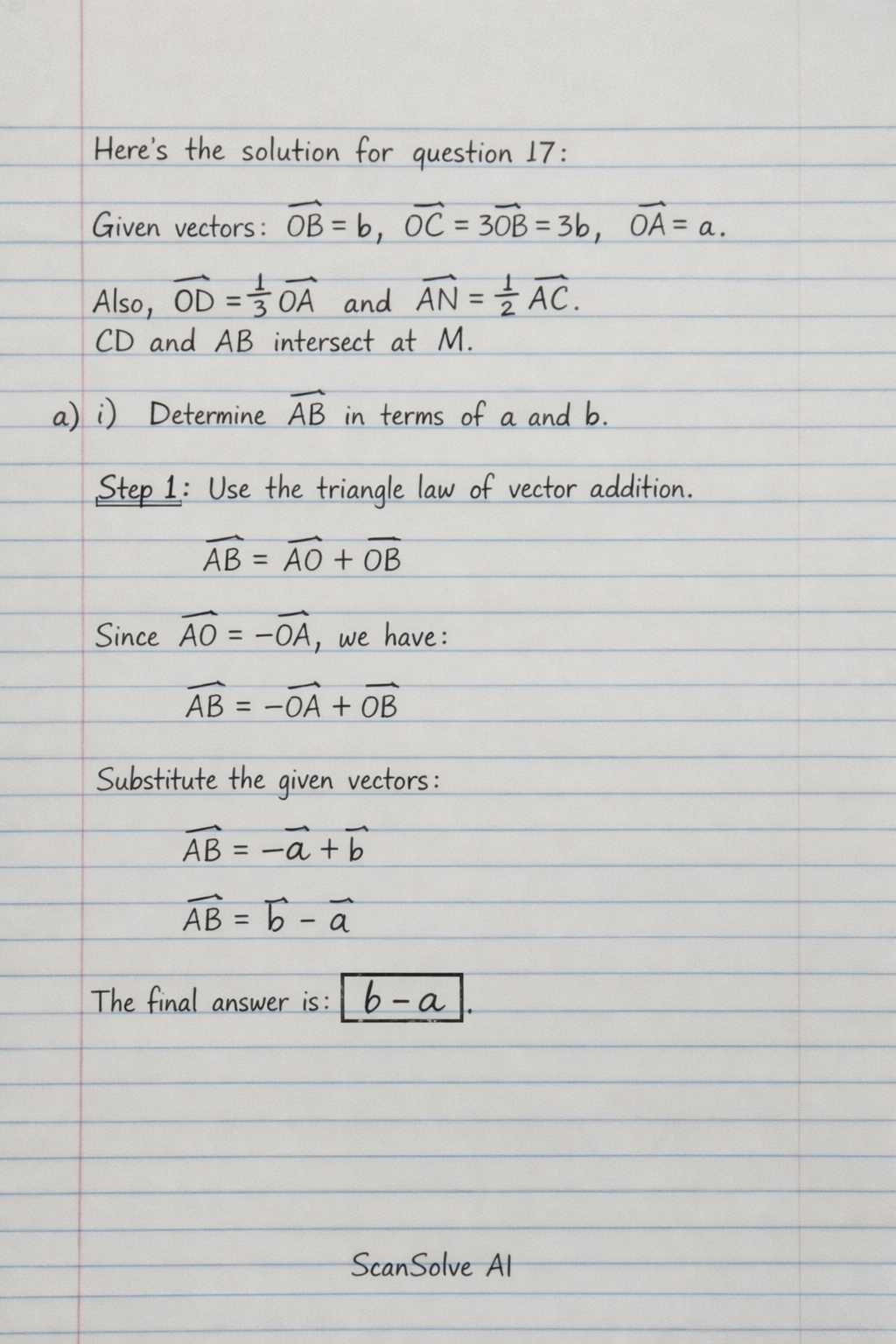 Handwritten step-by-step solution preview