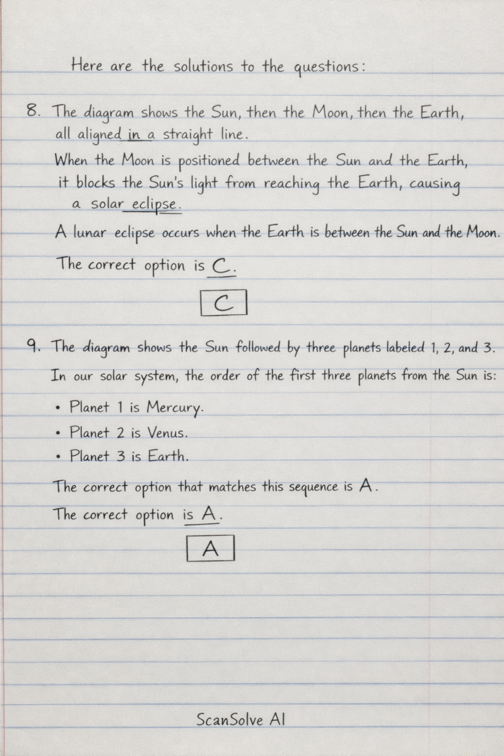Handwritten step-by-step solution preview