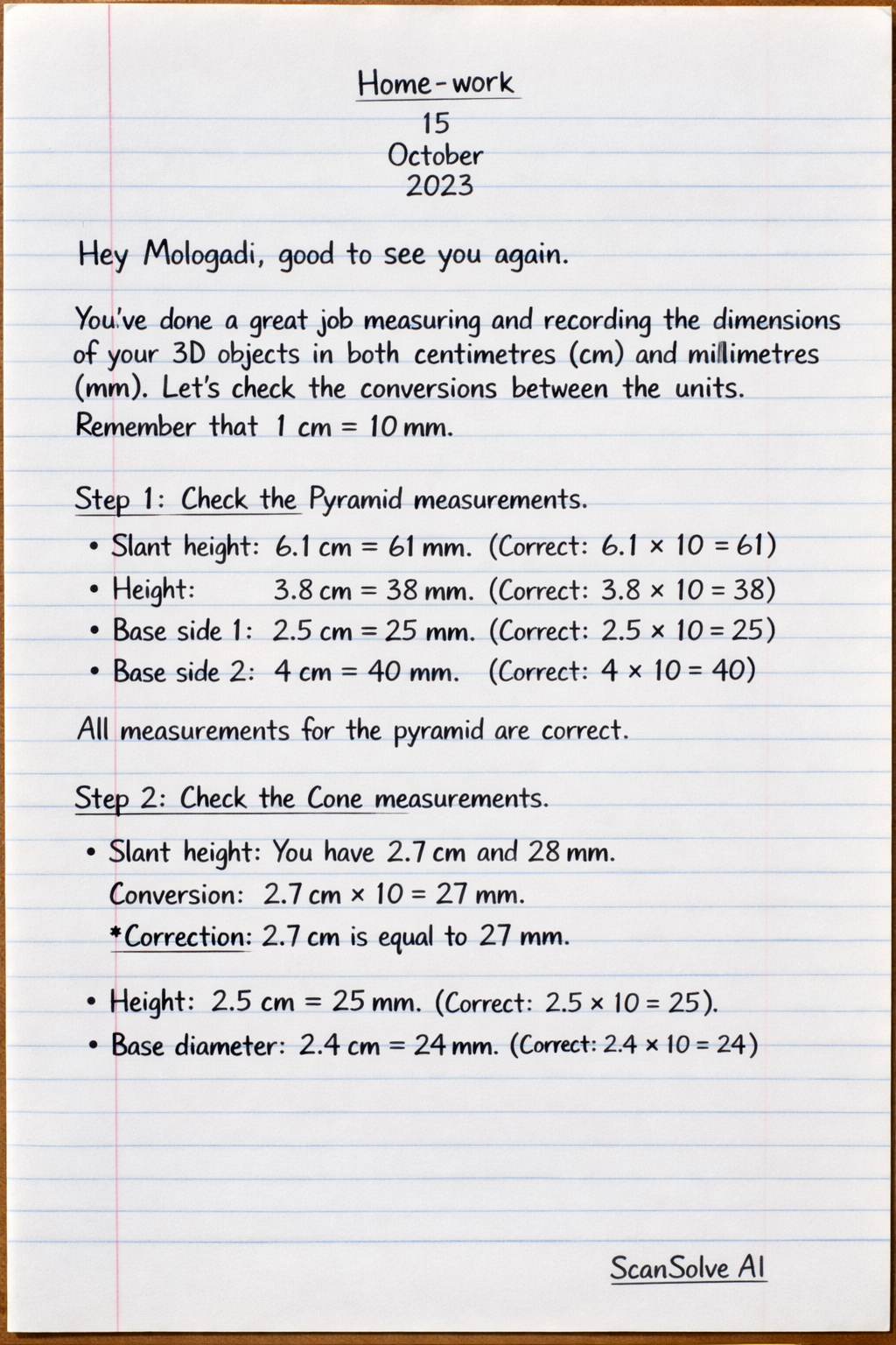 Handwritten step-by-step solution preview