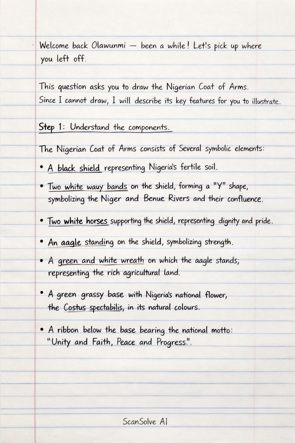 Handwritten step-by-step solution preview