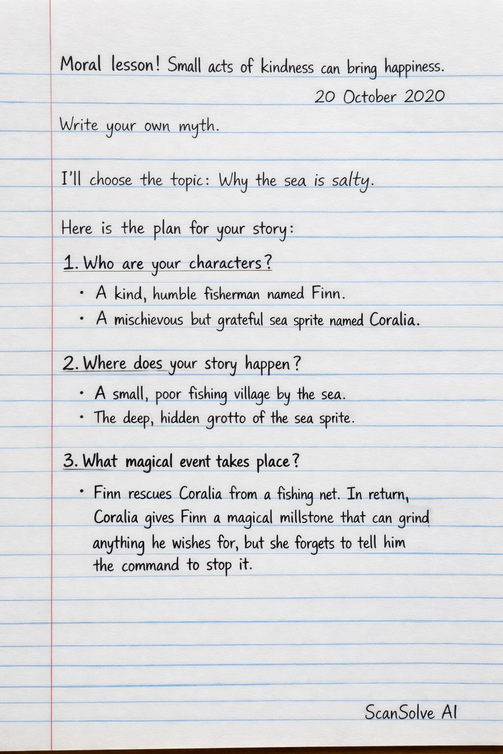 Handwritten step-by-step solution preview
