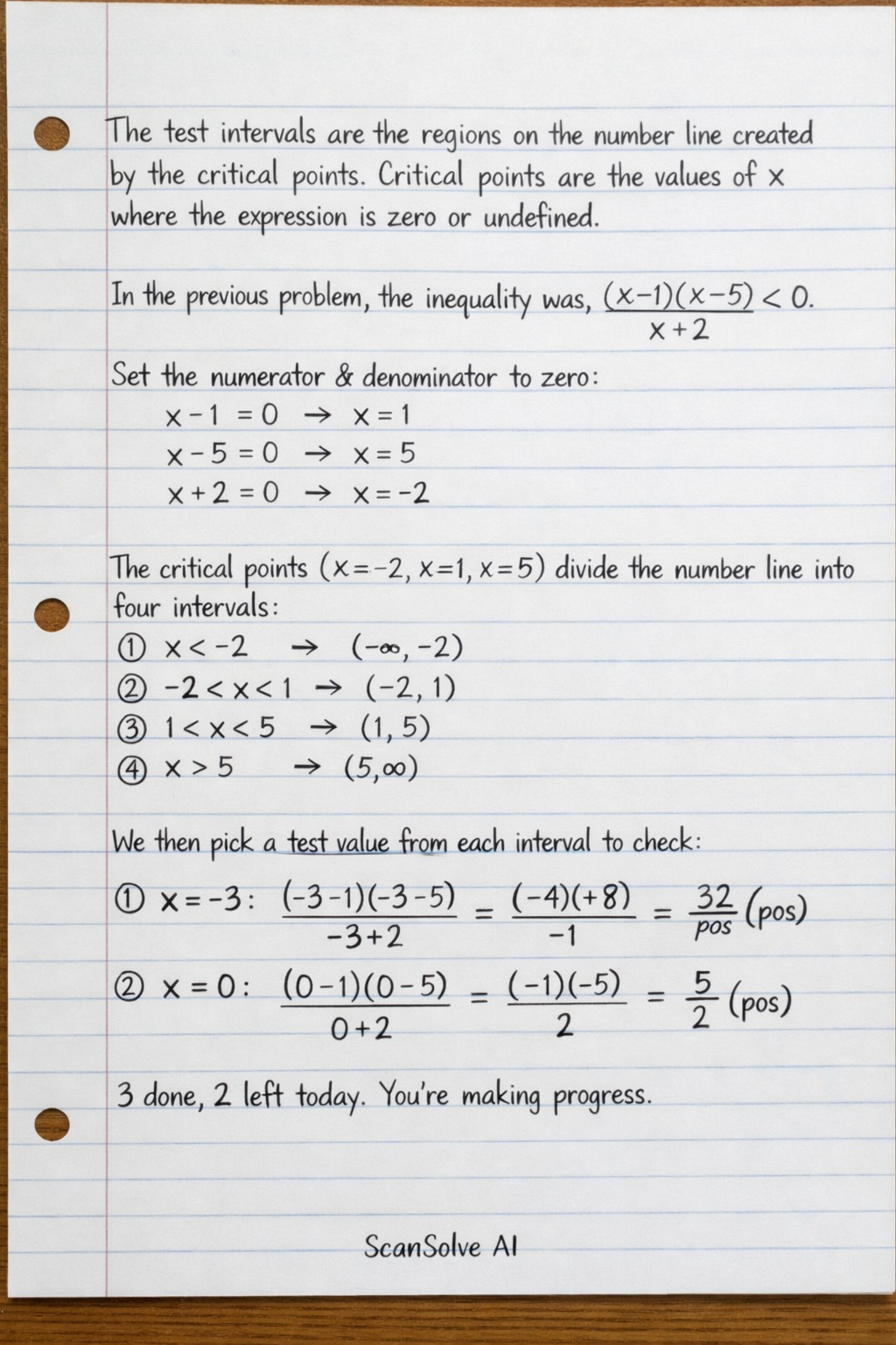 Handwritten step-by-step solution preview