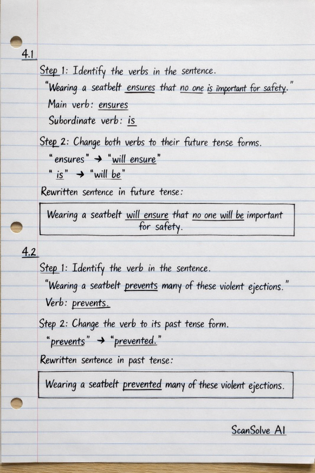 Handwritten step-by-step solution preview