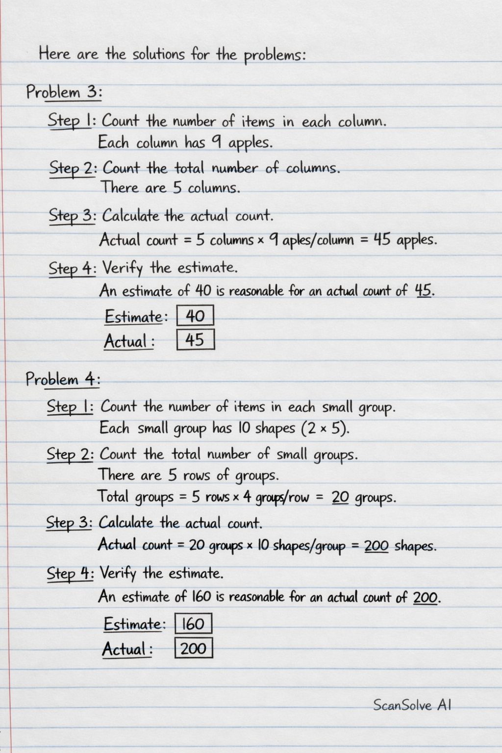 Handwritten step-by-step solution preview