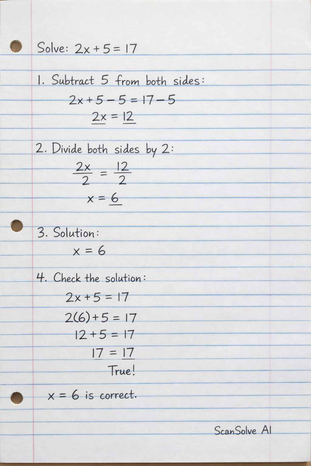 Handwritten step-by-step solution preview