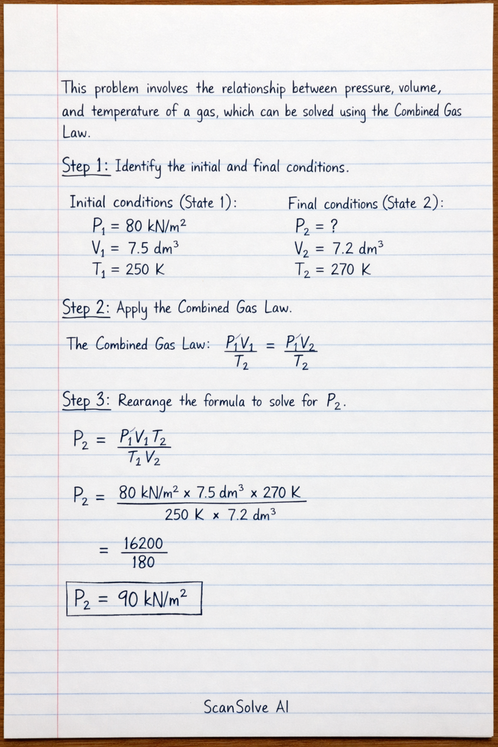 Handwritten step-by-step solution preview