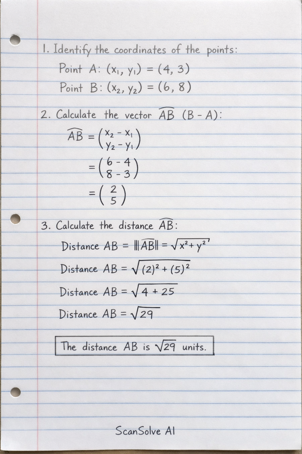 Handwritten step-by-step solution preview