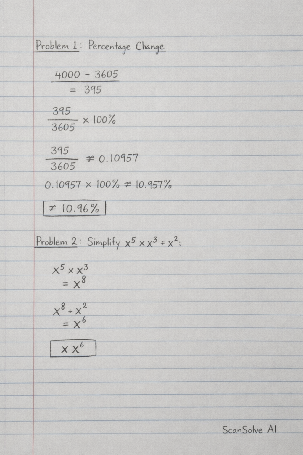 Handwritten step-by-step solution preview