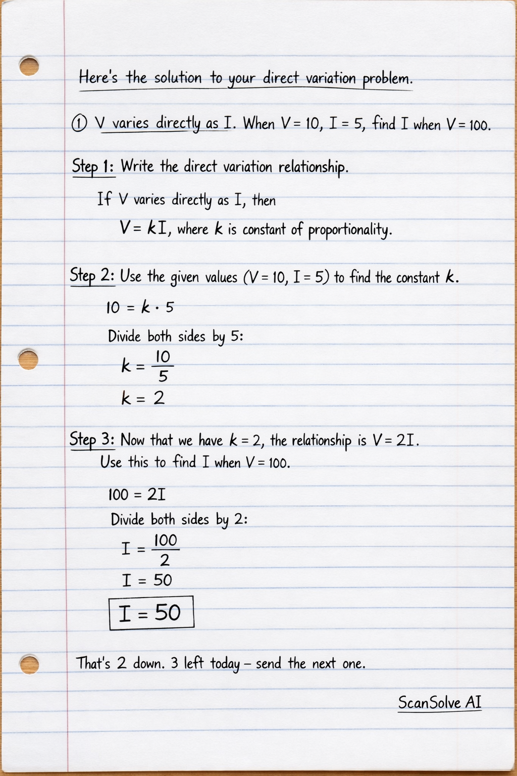 Handwritten step-by-step solution preview