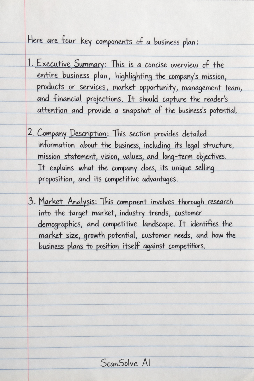 Handwritten step-by-step solution preview