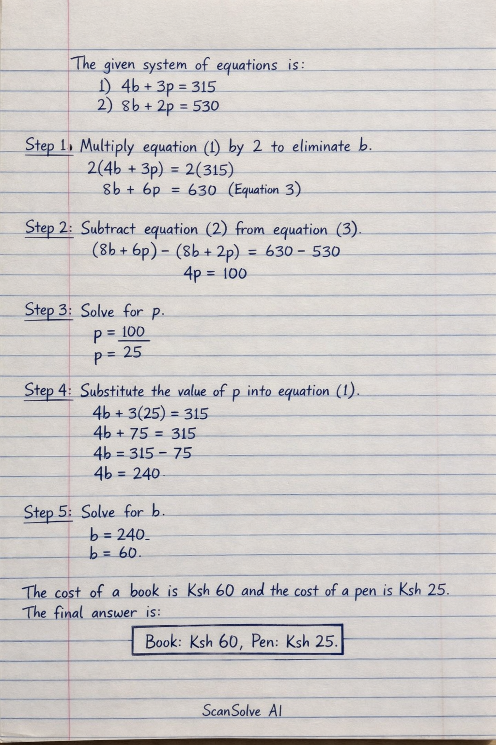 Handwritten step-by-step solution preview