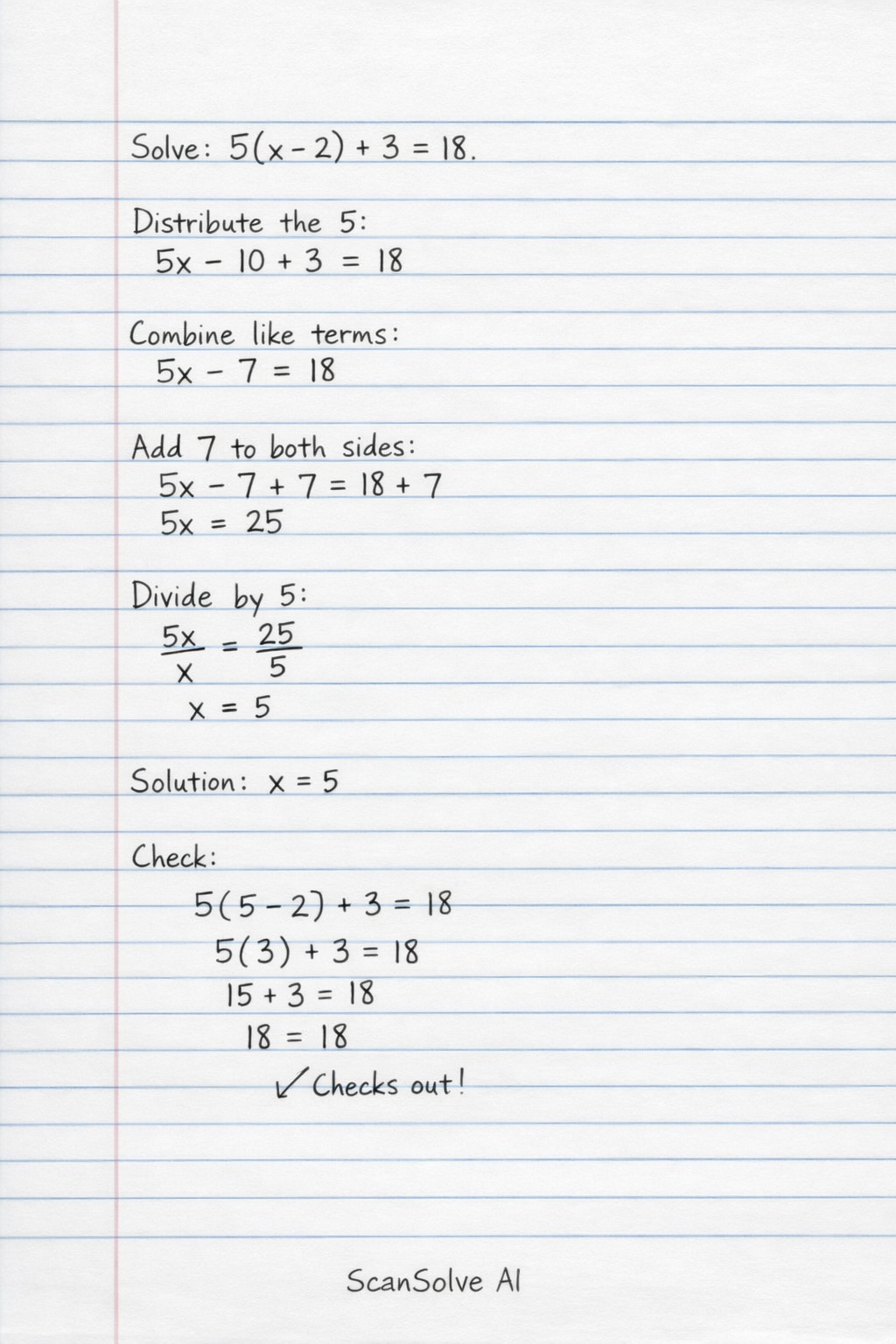 Handwritten step-by-step solution preview