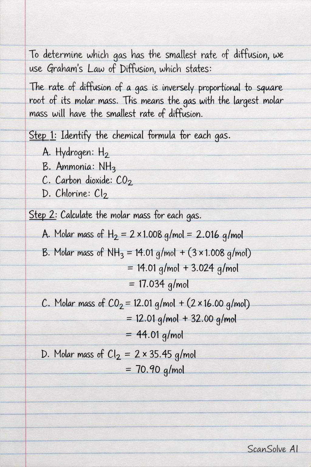 Handwritten step-by-step solution preview