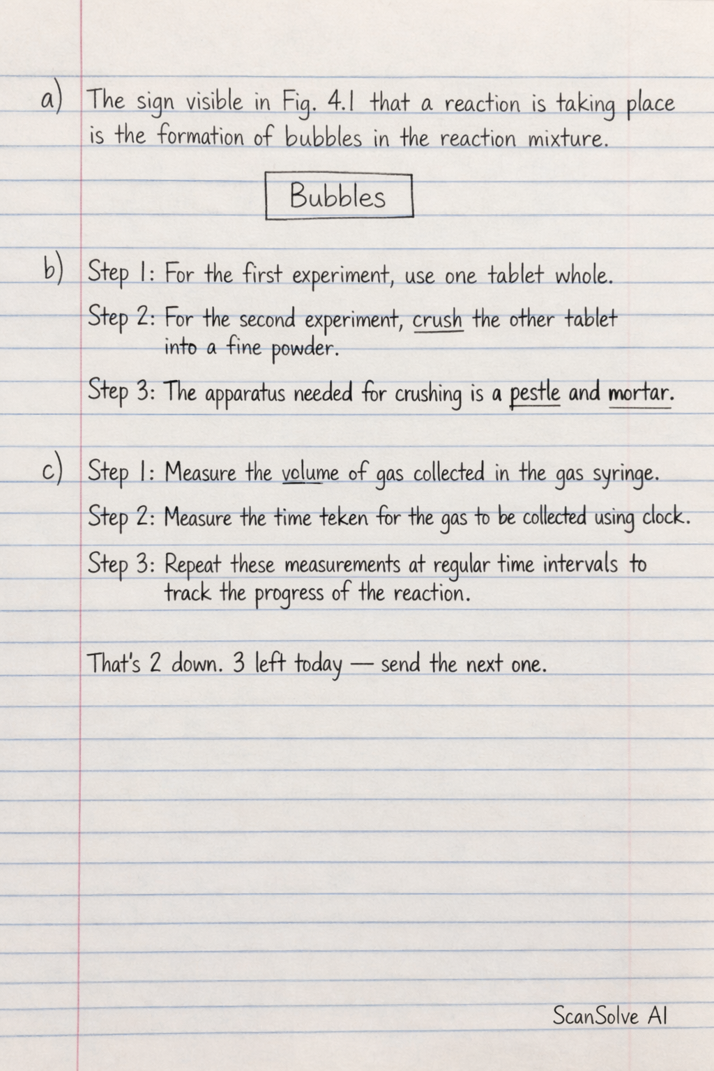 Handwritten step-by-step solution preview
