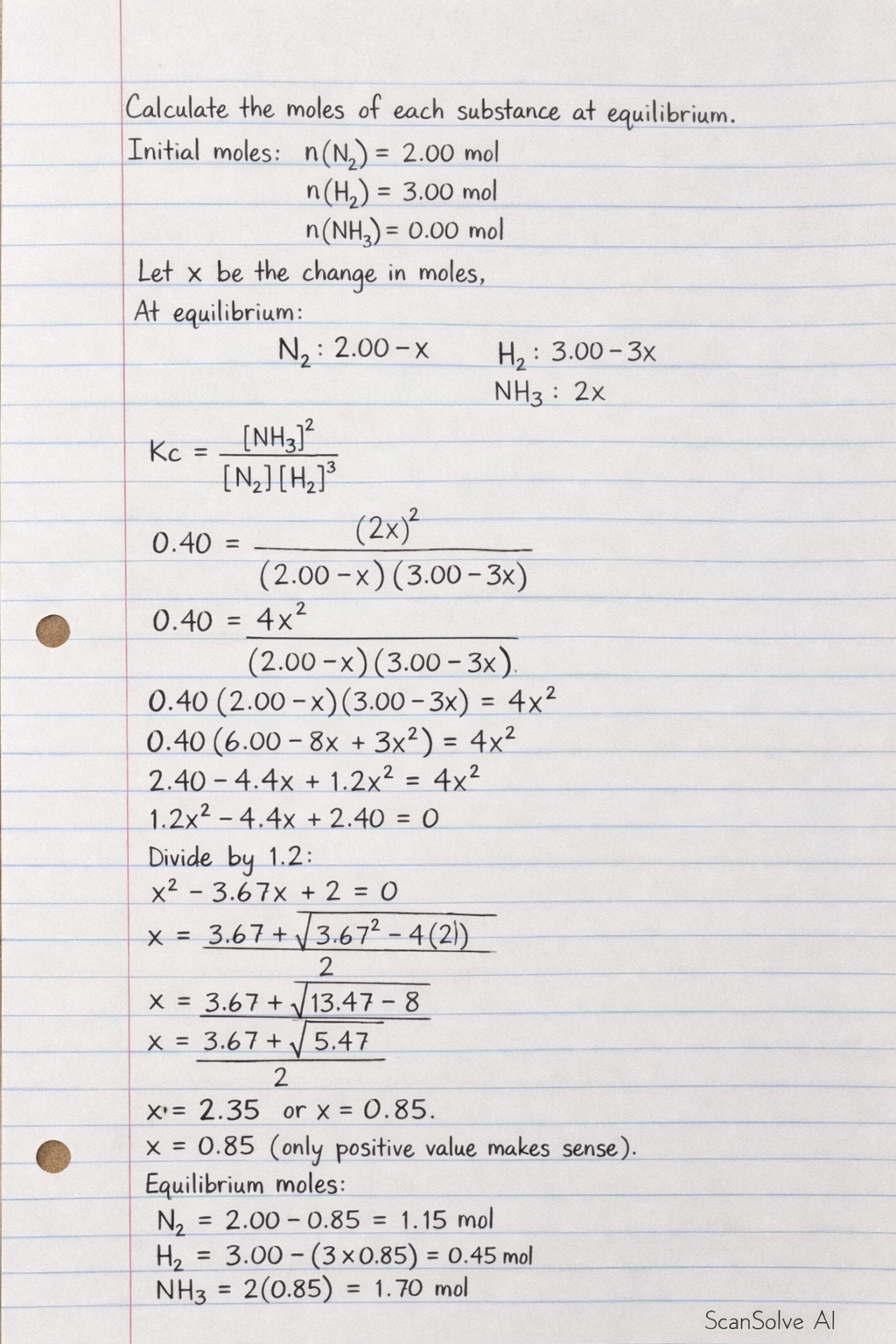 Handwritten step-by-step solution preview