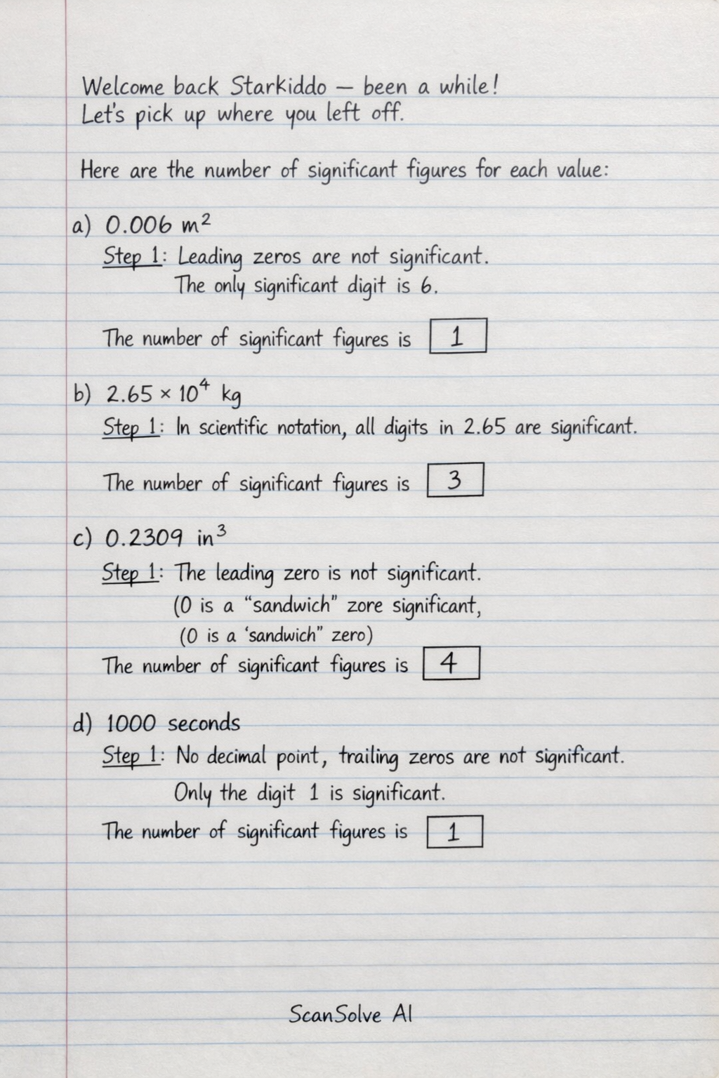 Check Number Encoding Solved: State the number of significant figures in the… | ScanSolve