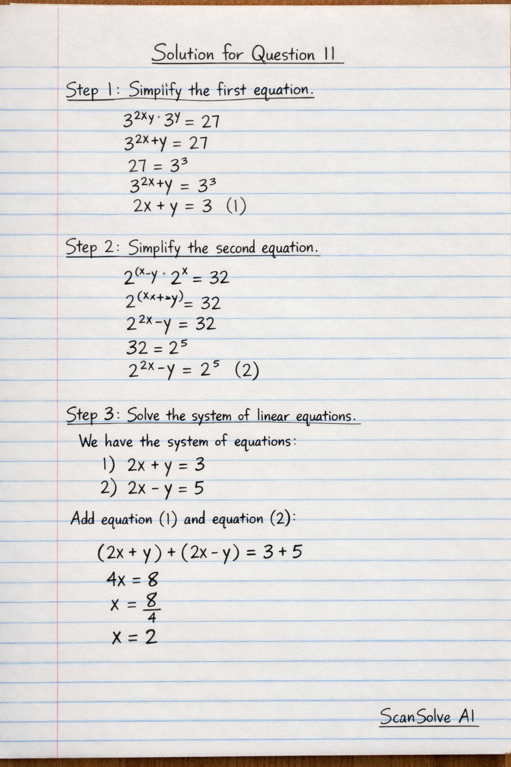 Handwritten step-by-step solution preview
