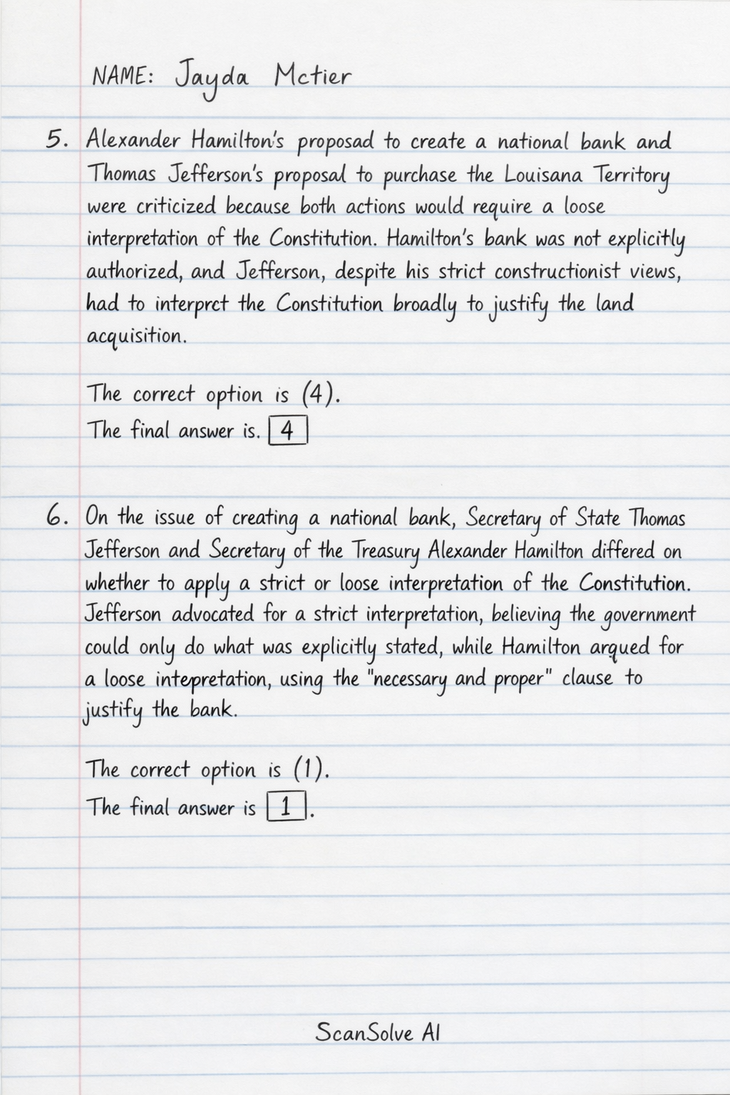 Handwritten step-by-step solution preview