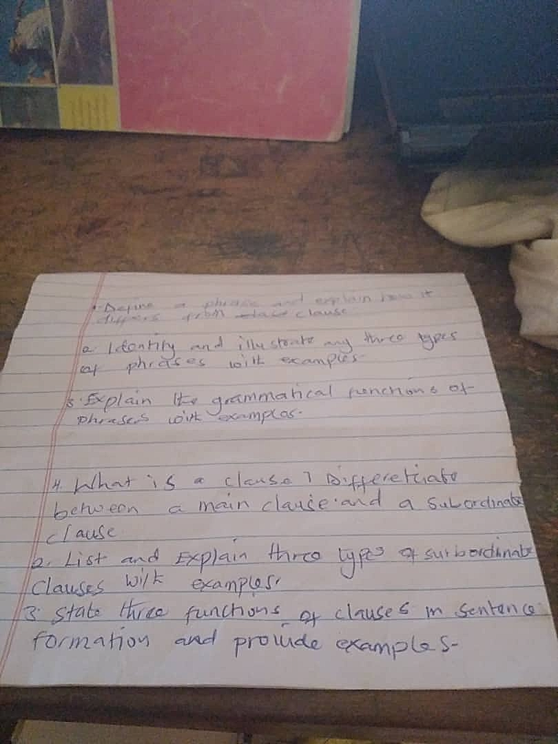 Homework photo