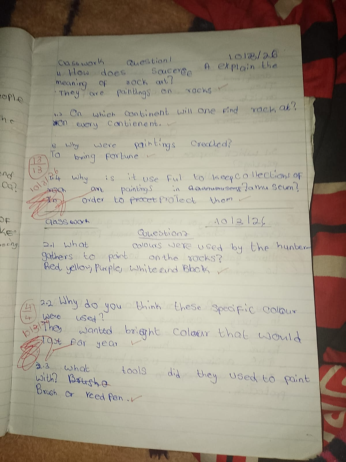 Homework photo