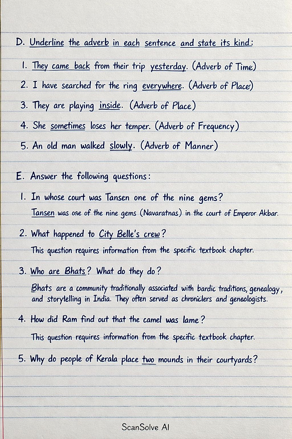 Homework photo