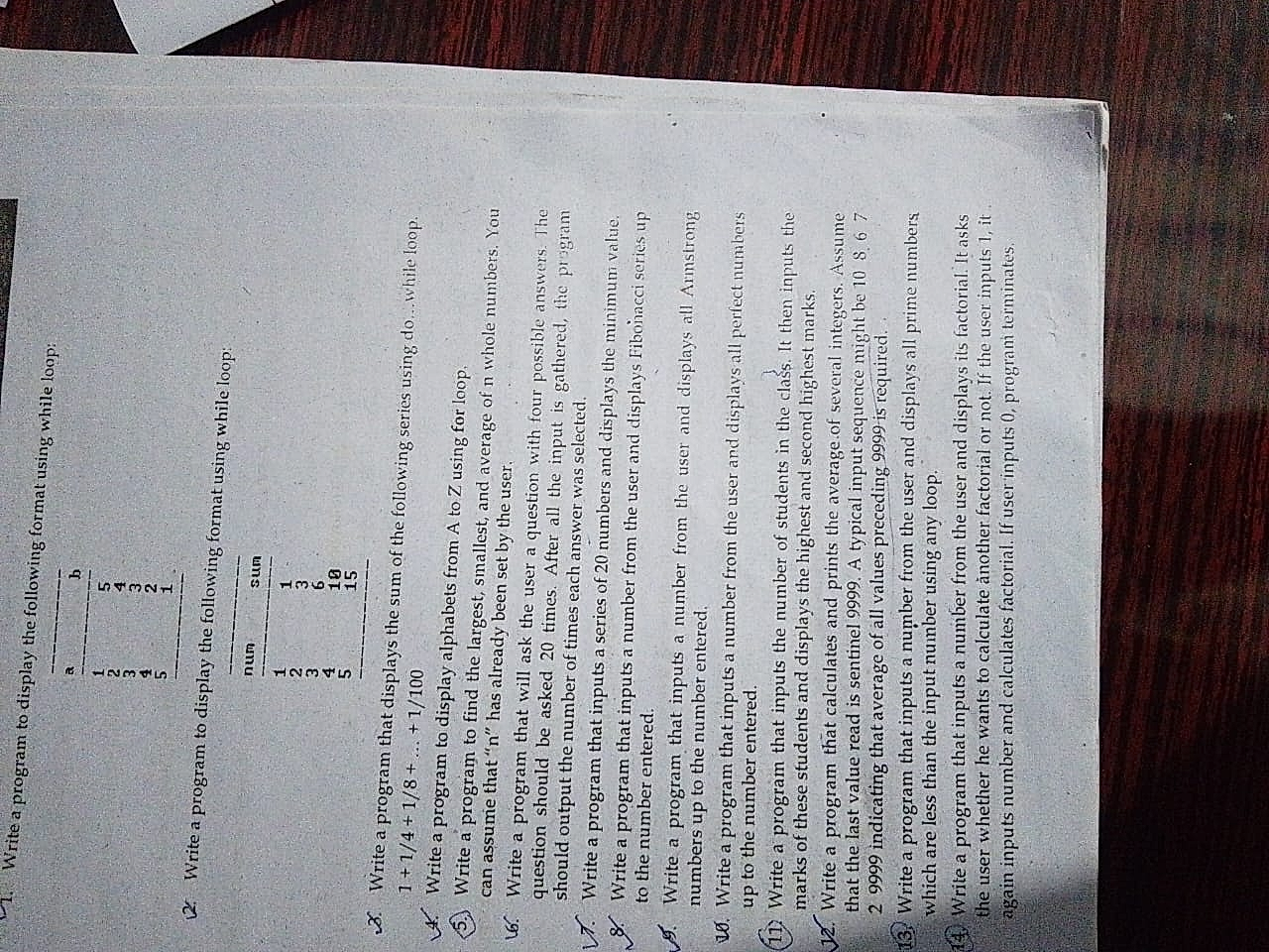 Homework photo