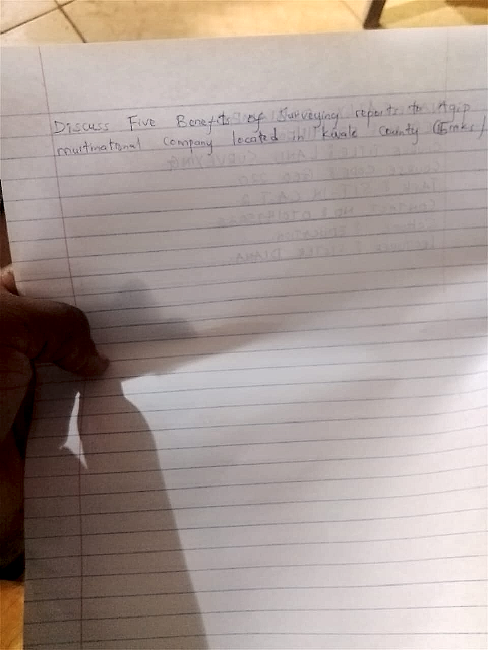 Homework photo