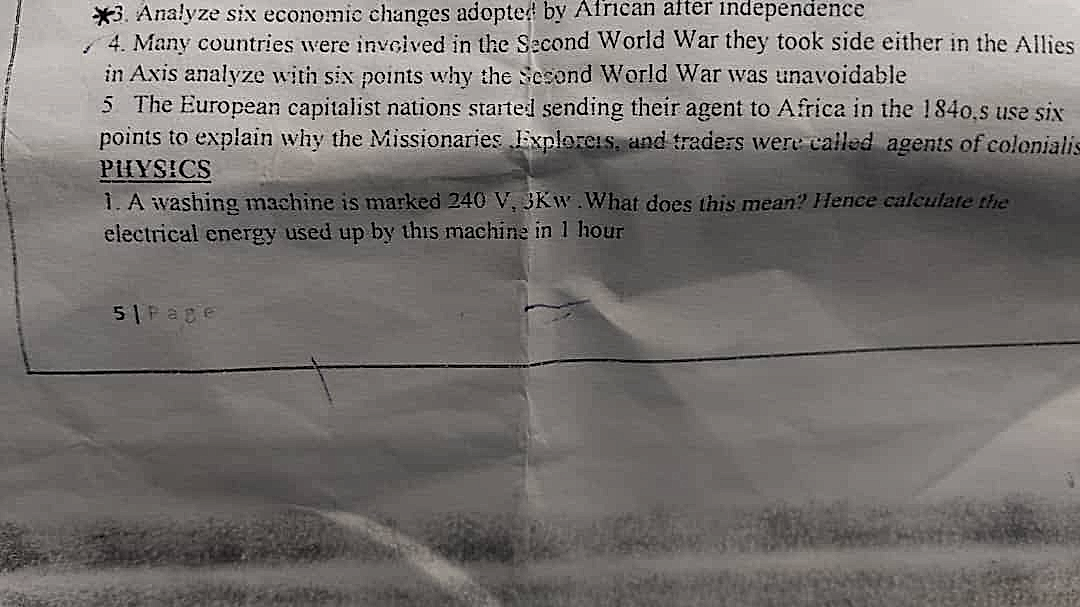 Homework photo