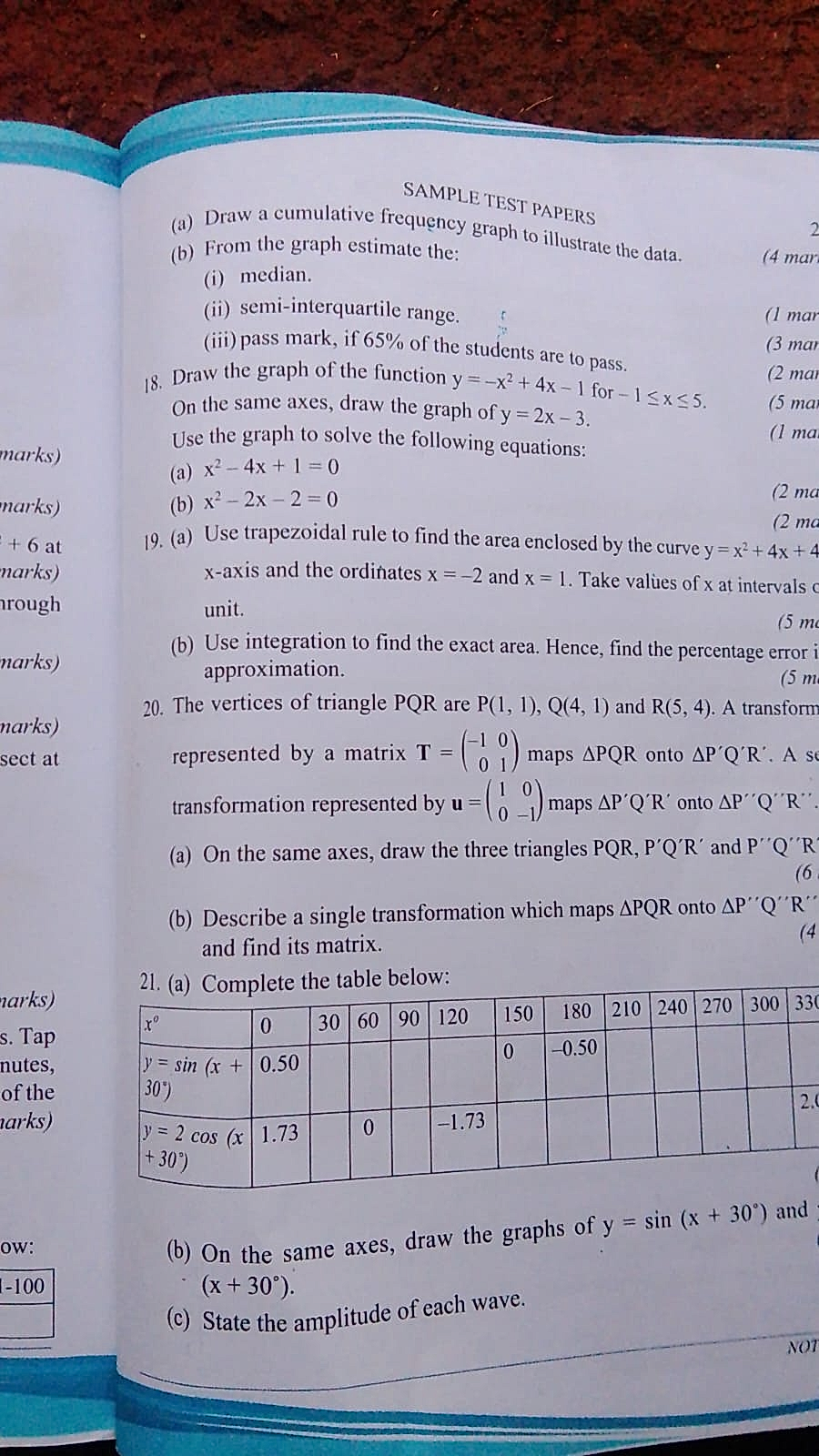 Homework photo