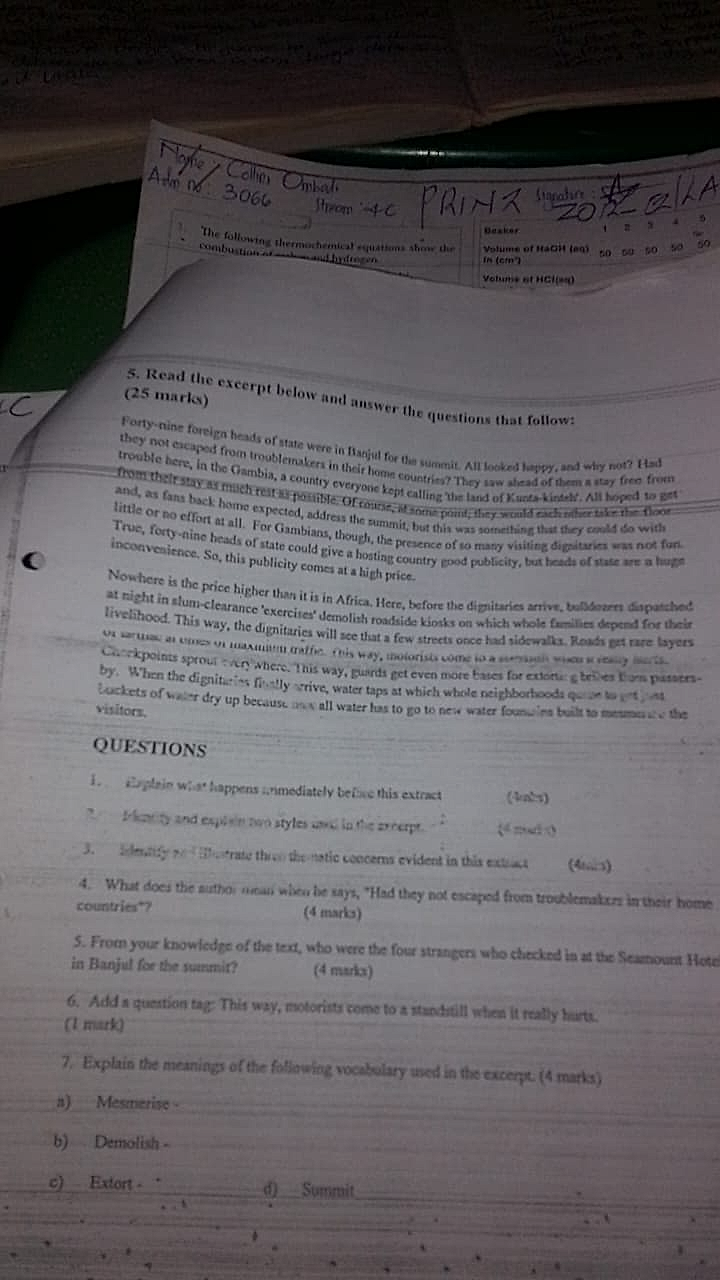 Homework photo