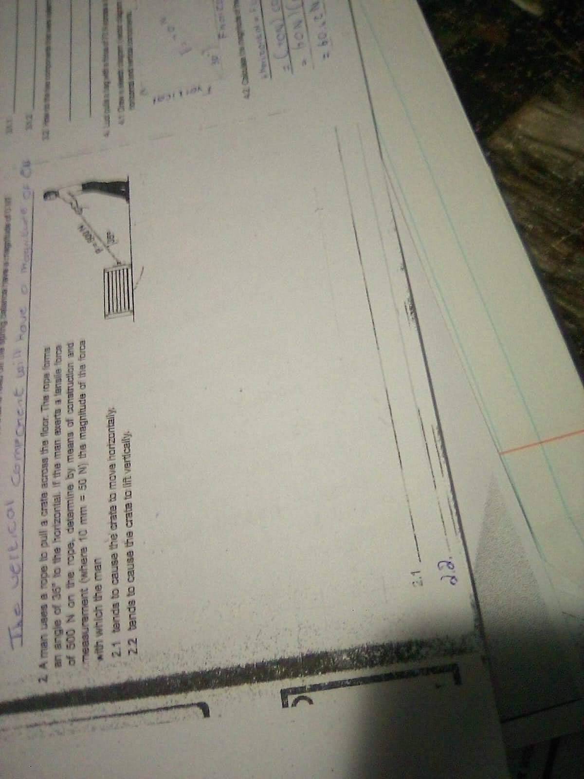 Homework photo