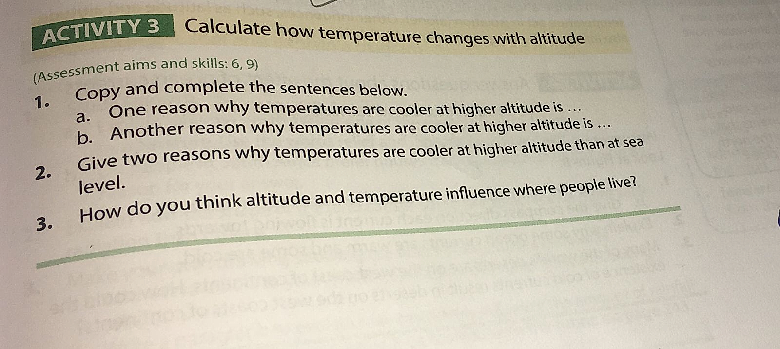 Homework photo