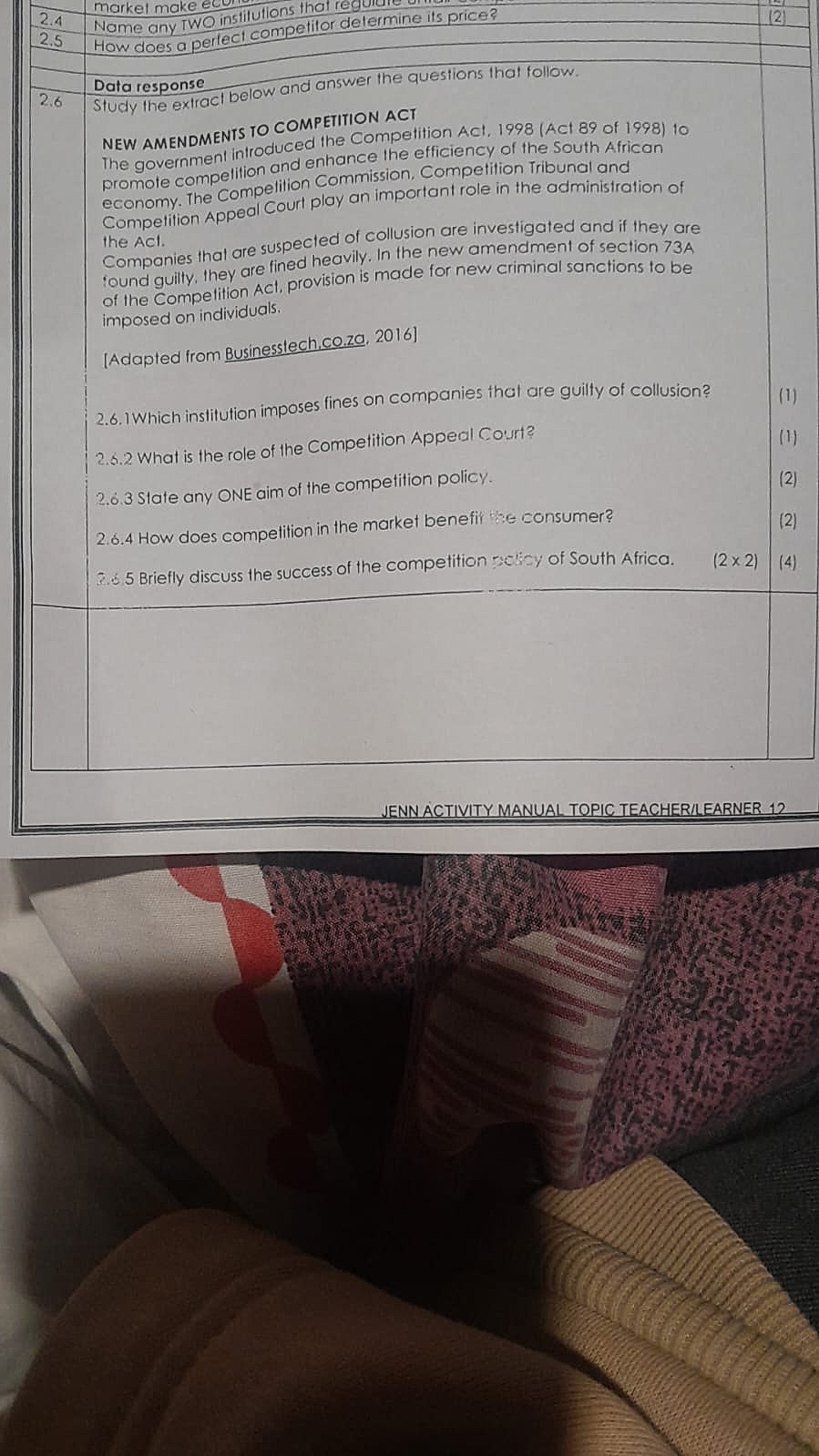 Homework photo