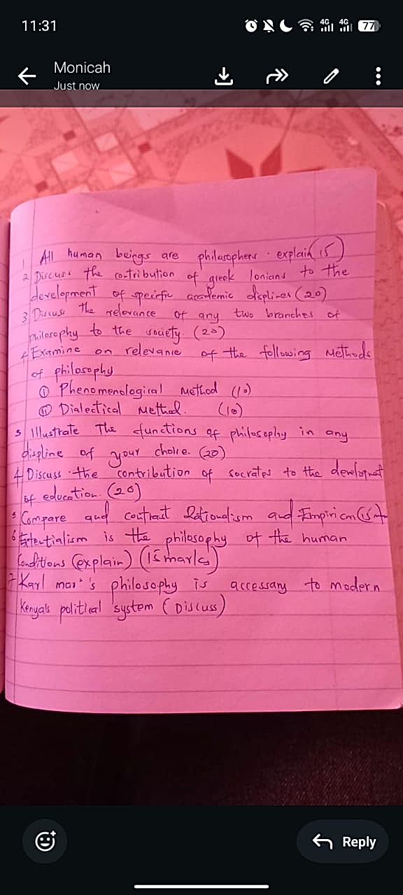 Homework photo
