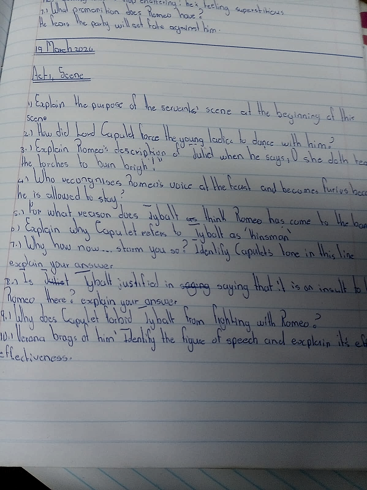 Homework photo