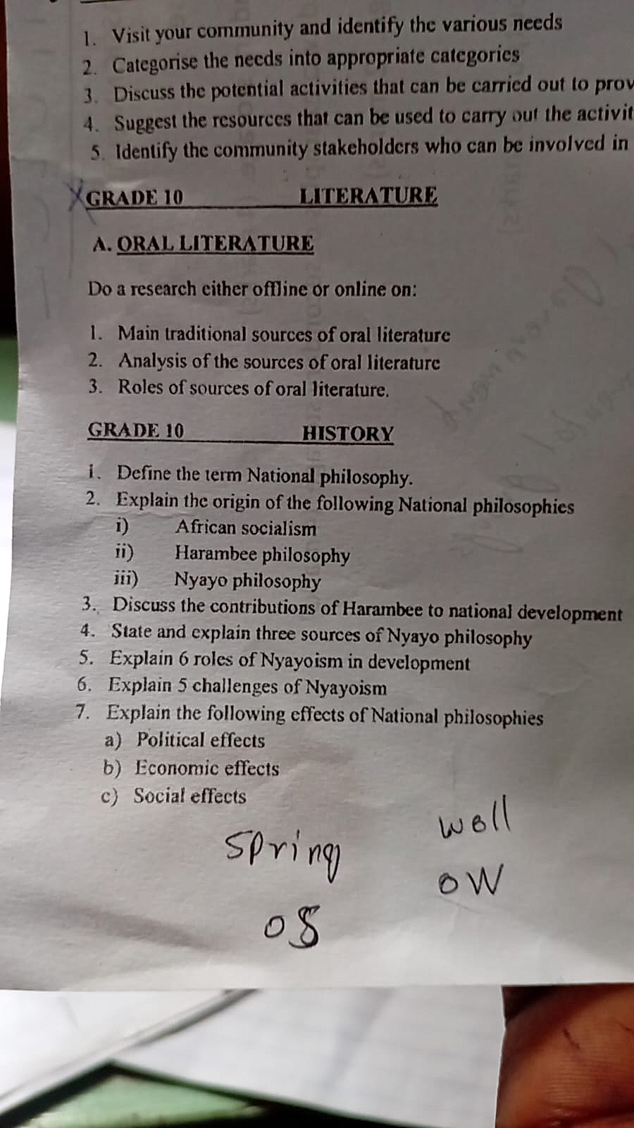 Homework photo